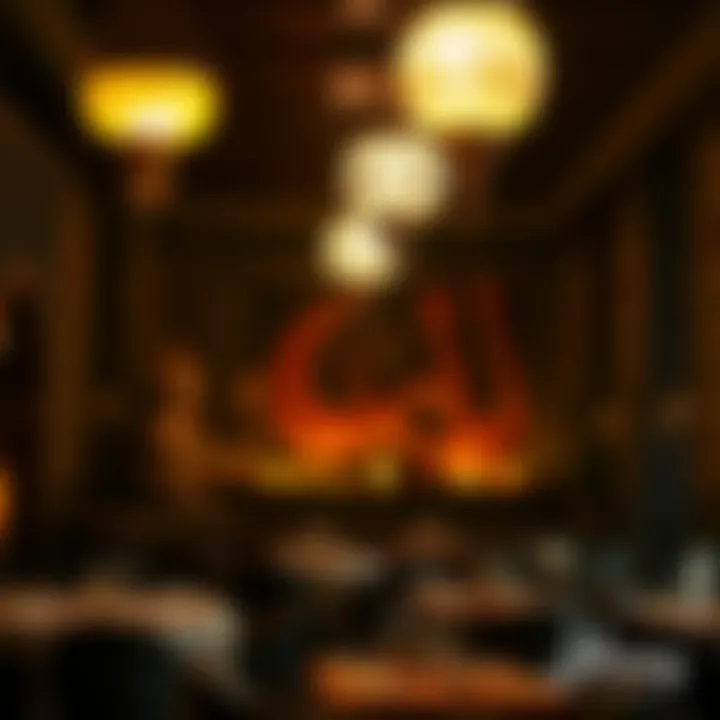 Interior ambiance highlighting cultural decor